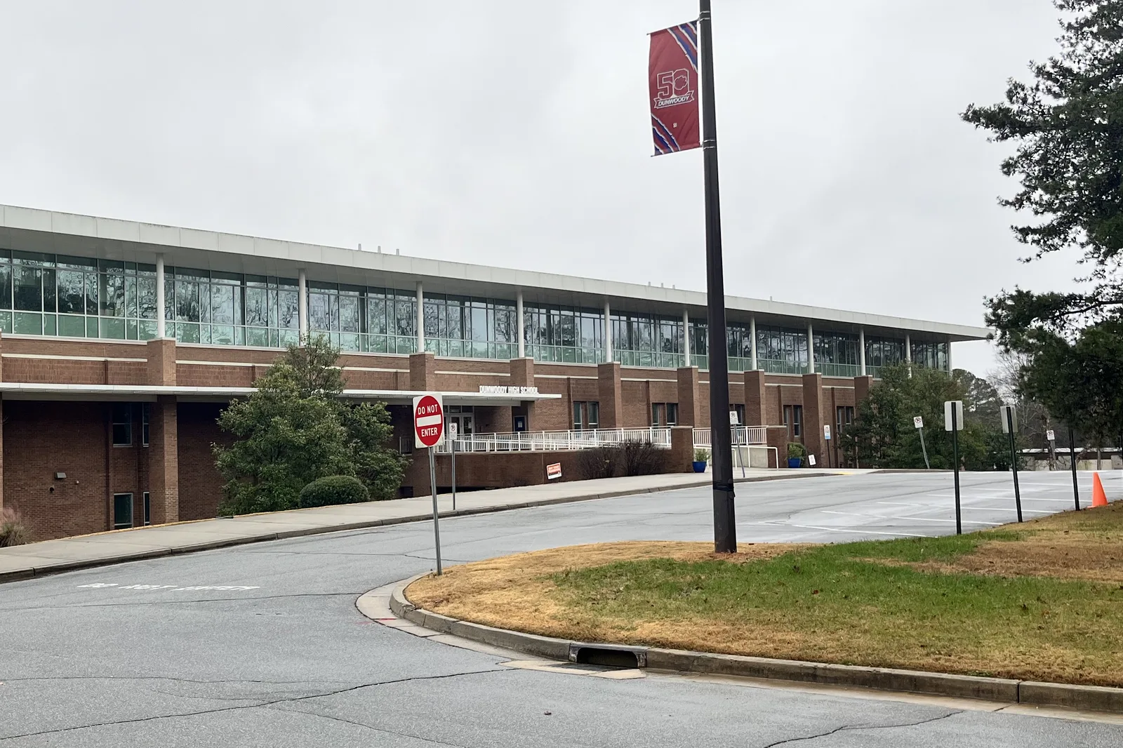 Dunwoody High School on Vermack Road, home of the Wildcats