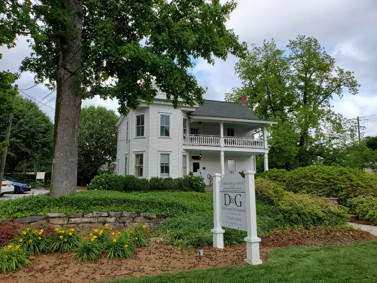 The Cheek-Spruill House, the Dunwoody Farmhouse, on Chamblee Dunwoody Road in Dunwoody Village