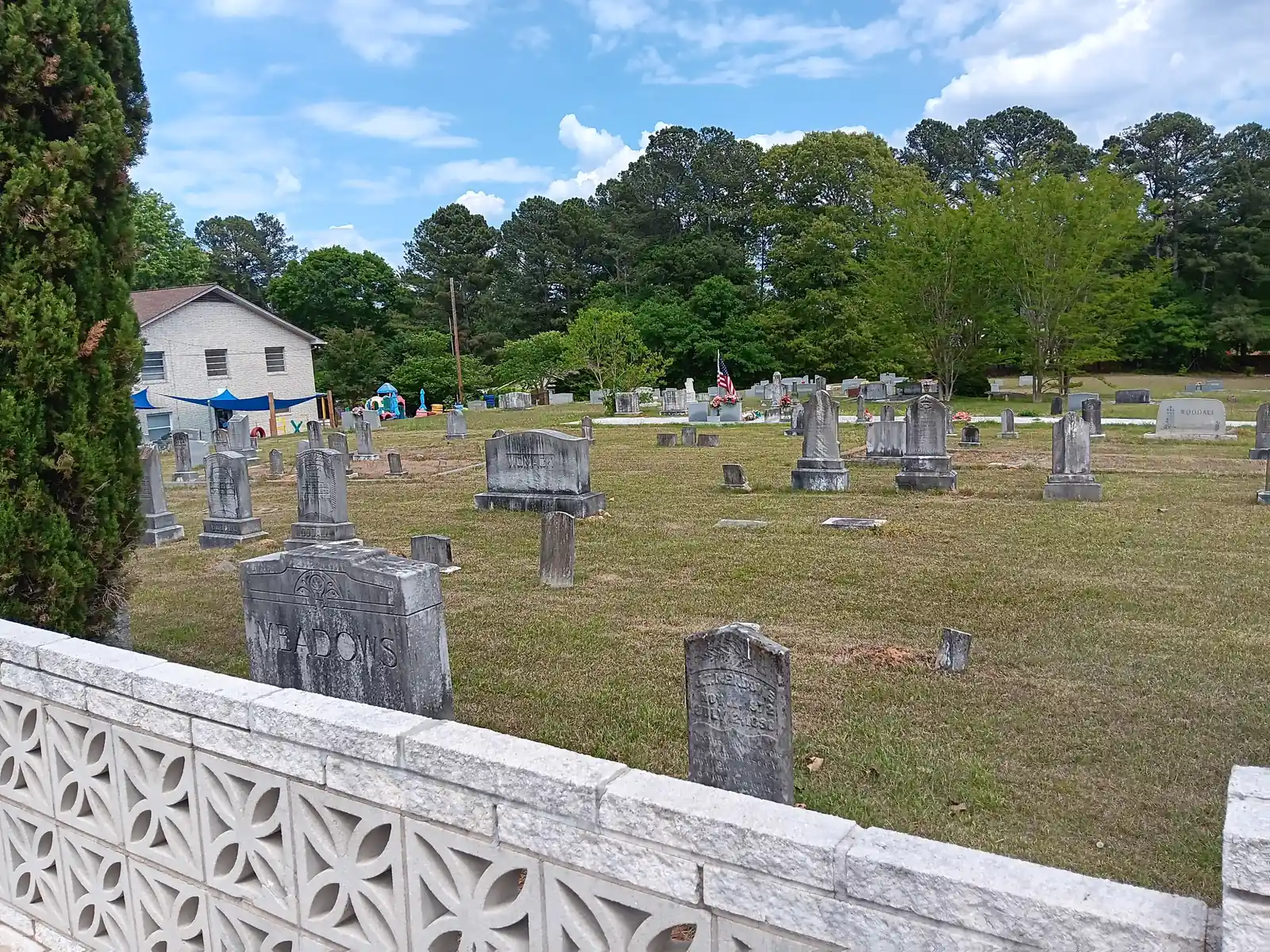 The cemetery at Winters Chapel Methodist Church on Winters Chapel Road