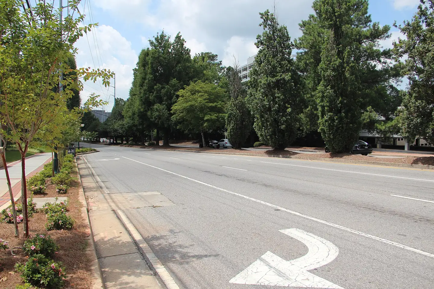 Ashford Dunwoody Road, one of Dunwoody's main north-south roads