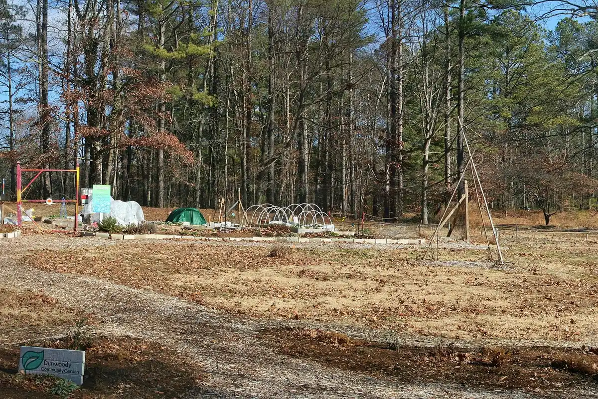 The Dunwoody Community Garden at Brook Run Park, near Peachtree Middle on North Peachtree Road