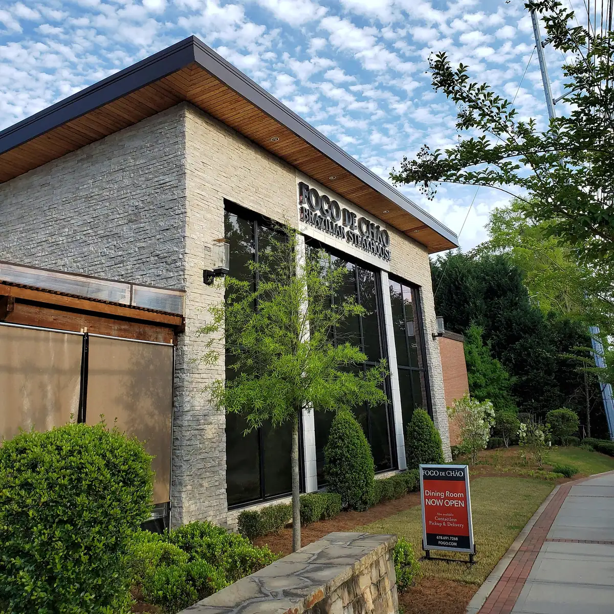 Fogo de Chão on Ashford Dunwoody Road, one of the Dunwoody restaurants open on Thanksgiving Day